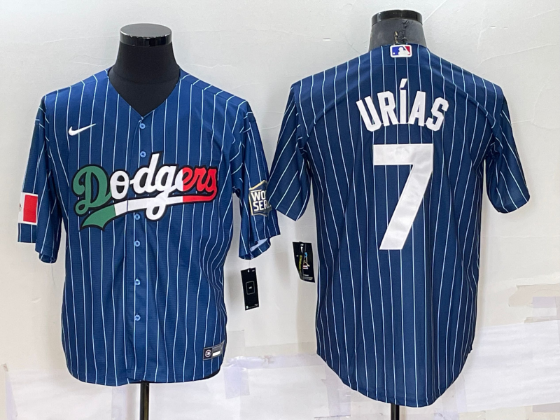 Men's Los Angeles Dodgers Julio Urias #7 Blue Baseball Jersey